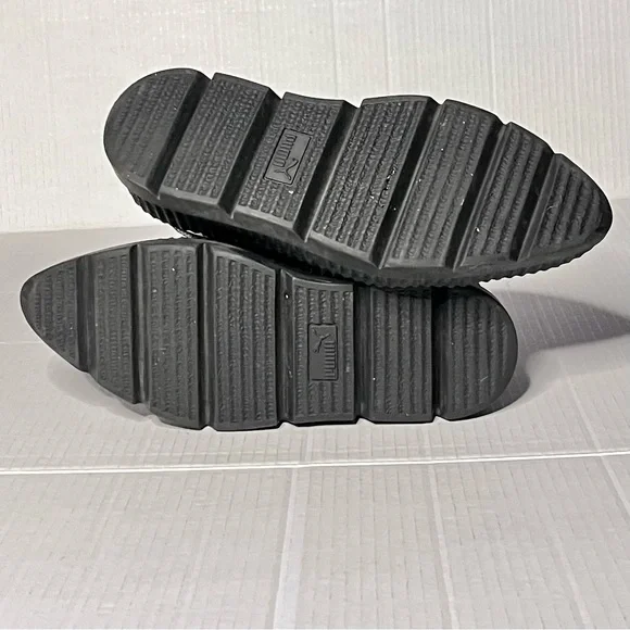 Stylish Women's Black Platform Sneakers - Picture 7 of 13